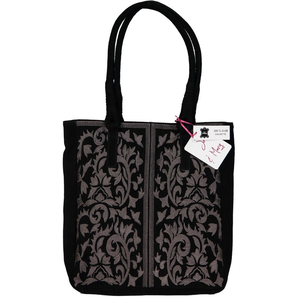 Bags and totes - Embroidered Leather Tote Bag - JO & MARG