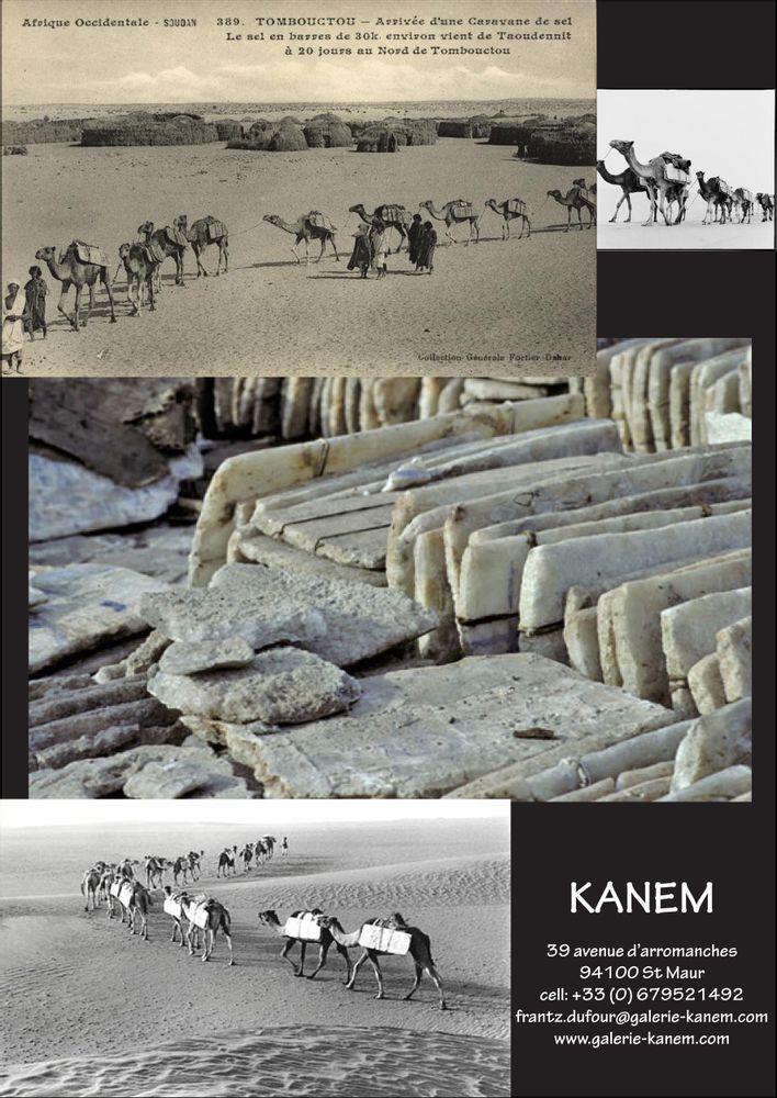 Sculptures, statuettes and miniatures - Rock salt plate - KANEM
