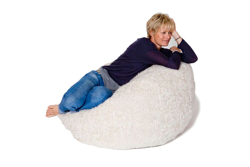 Pièces uniques - Pouf en peau de mouton - FIBRE BY AUSKIN