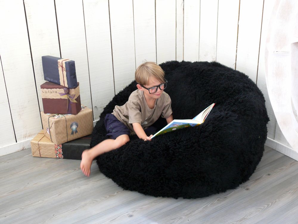Pièces uniques - Pouf en peau de mouton - FIBRE BY AUSKIN