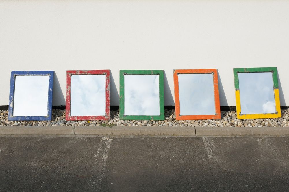 Miroirs pour salle de bain - Mirroir upcycling - MOOGOO CREATIVE AFRICA