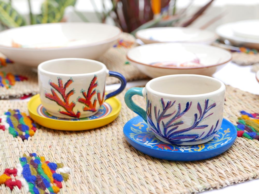 Platter and bowls - "Formentera" tableware - DATCHA