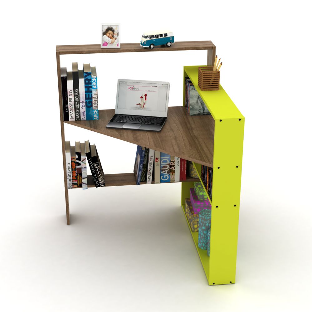 Secrétaires - Pisagor Bureau d’Angle (Noyer-Vert) - RAFEVI