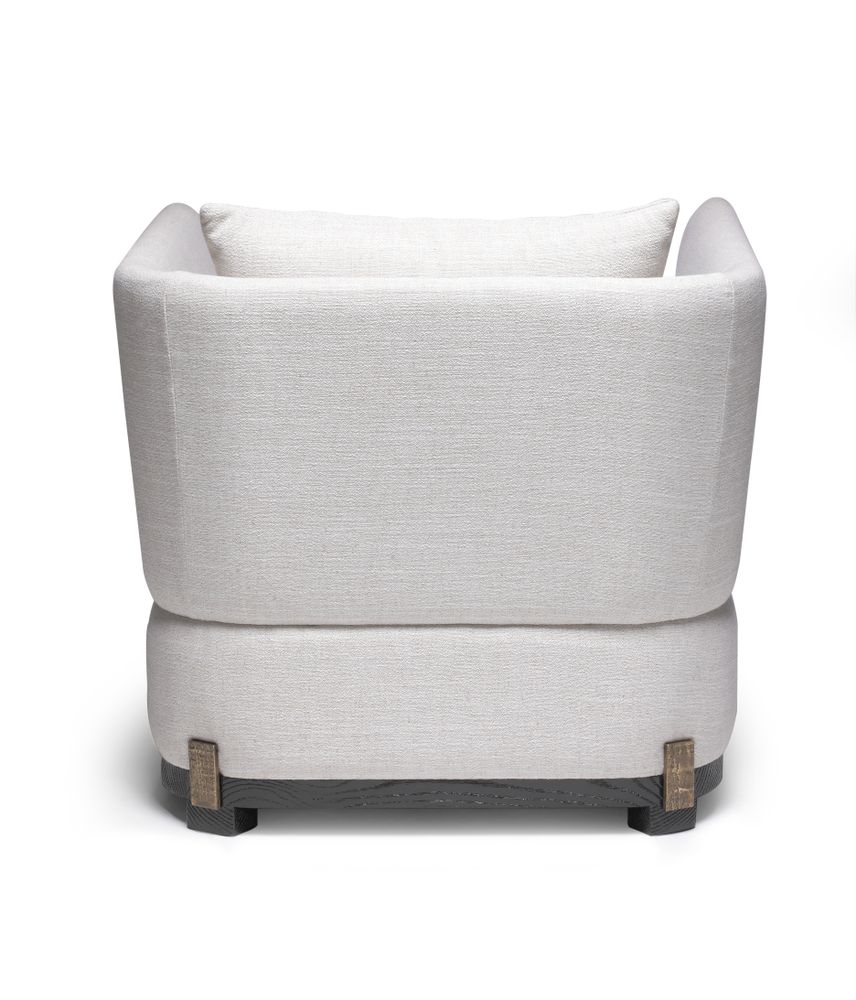 Fauteuils pour collectivités - Fauteuil Ida en chêne noir brossé sable et détails bronze - DUISTT