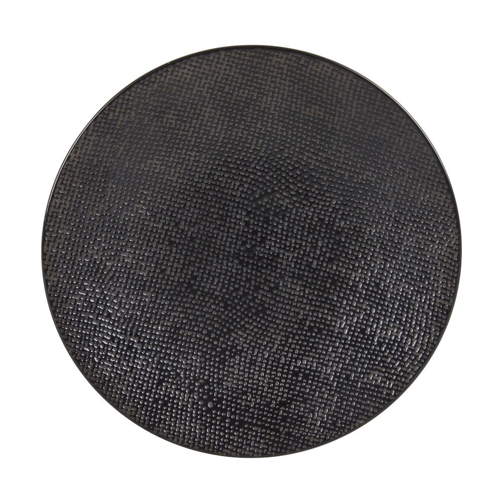 Assiettes au quotidien - ASSIETTE DESSERT 20.5 CM VESUVIO NOIR - TABLE PASSION / BASTIDE 1880