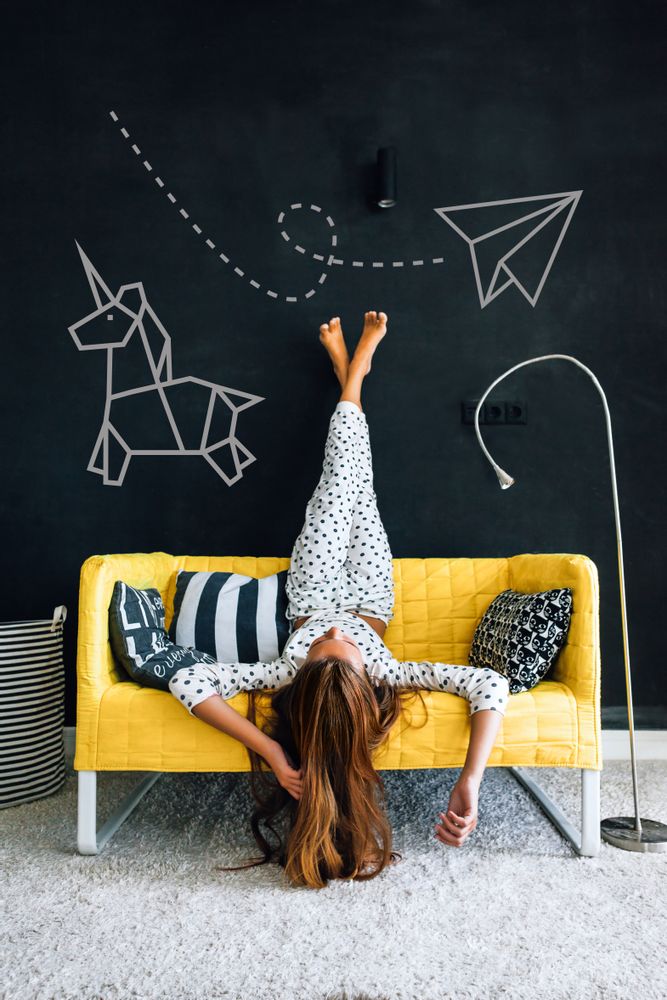 Autres décorations murales - Patron DIY Licorne pour masking tape - MILIEO