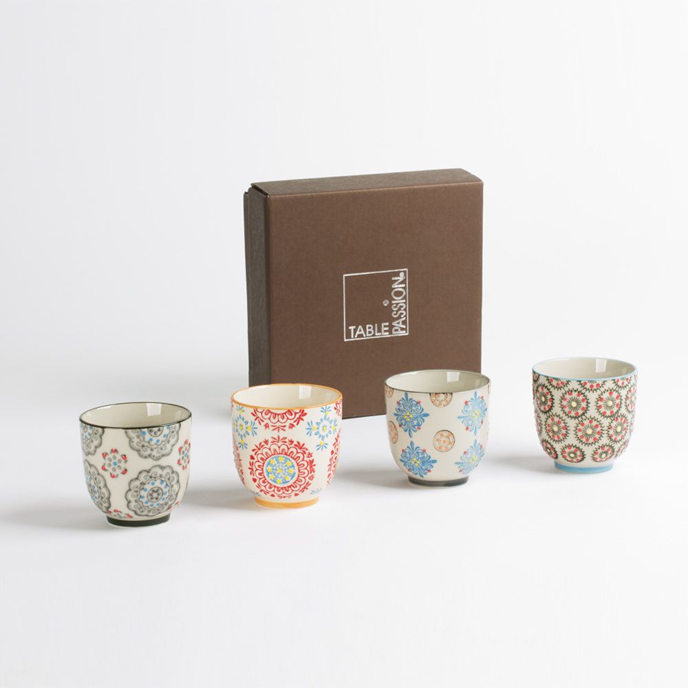 Tasses et mugs - Coffret 4 gobelets 7 CM BOHEME - TABLE PASSION / BASTIDE 1880