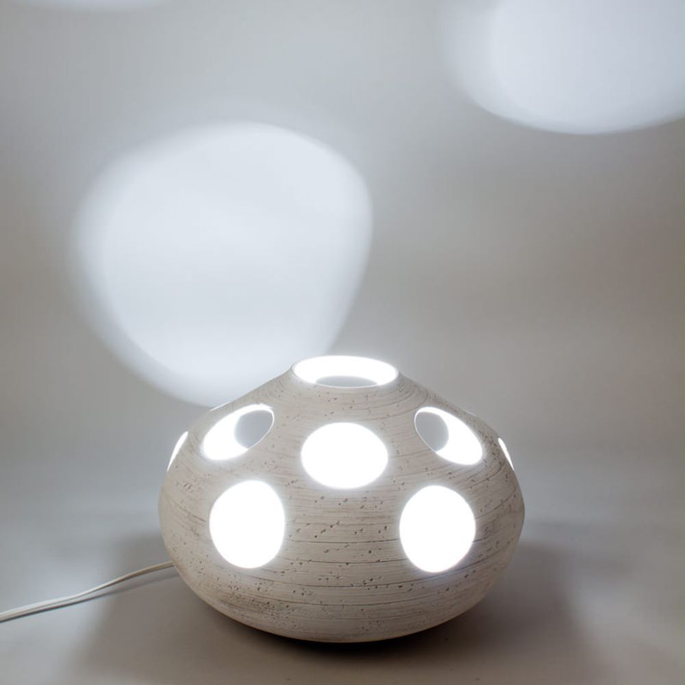 Table lamps - PEBBLE LAMP 24 CM STAR SAND - TABLE PASSION / BASTIDE 1880