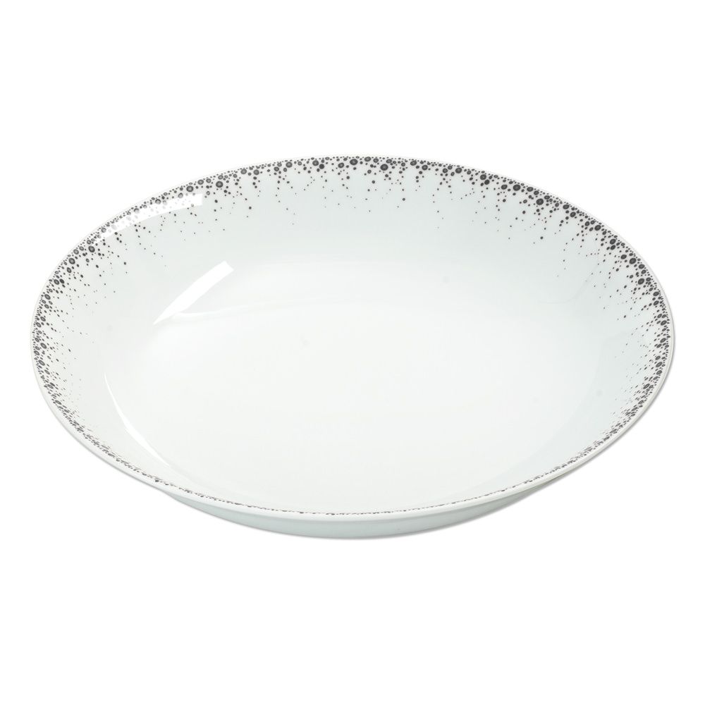 Plats et saladiers - Plat rond creux 29 CM BOREALIS gris - TABLE PASSION / BASTIDE 1880