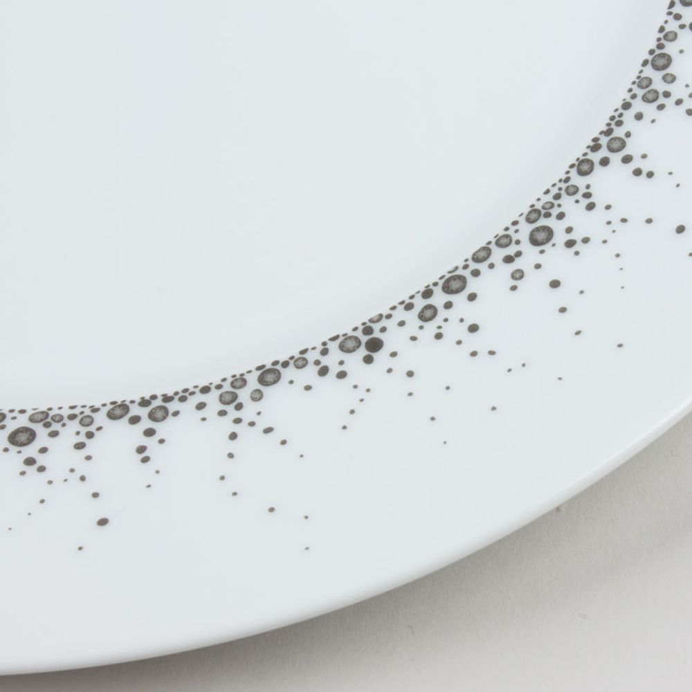 Plats et saladiers - Assiette plate 27 CM BOREALIS gris. - TABLE PASSION / BASTIDE 1880