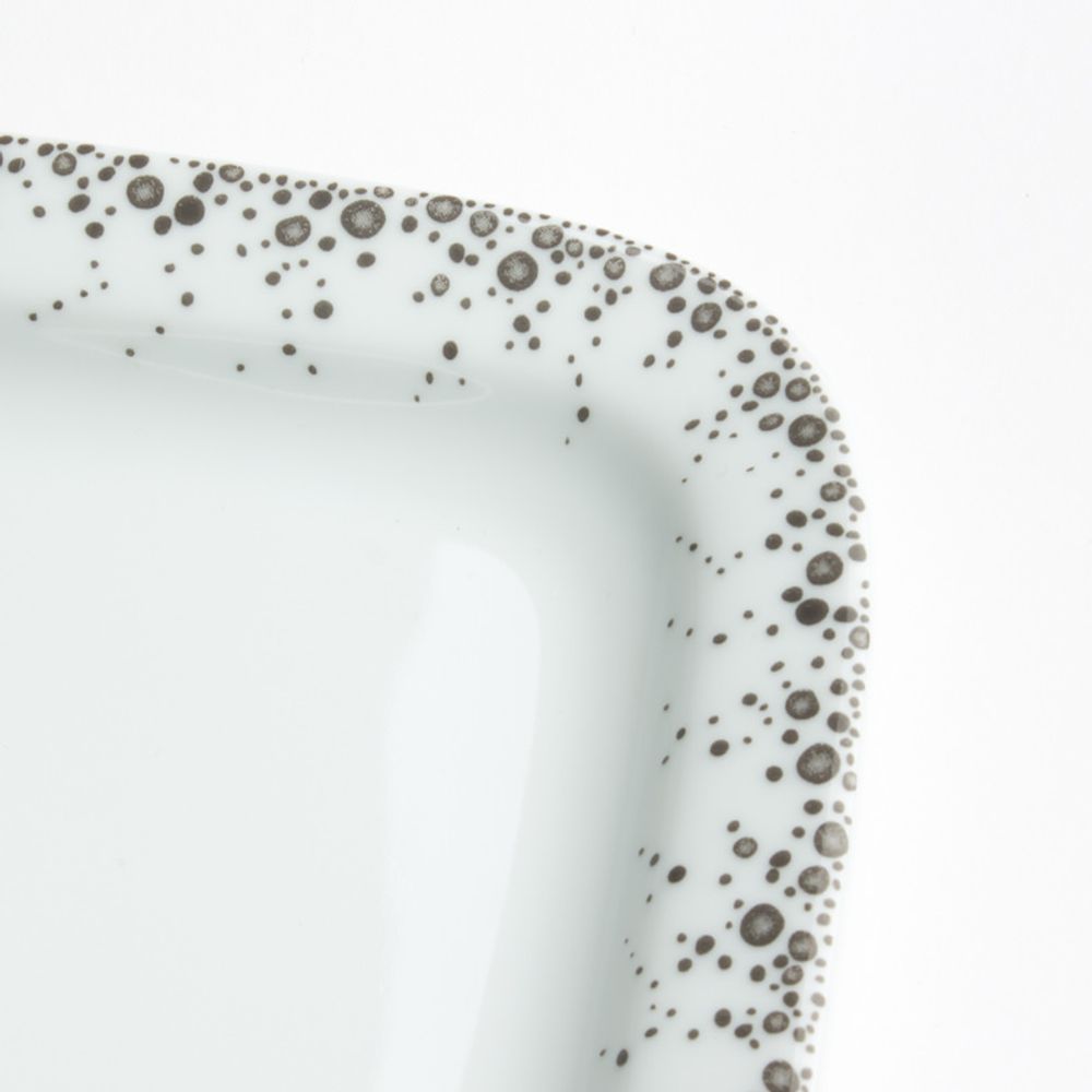 Platter and bowls - Dish cake 37 cm BOREALIS grey - TABLE PASSION / BASTIDE 1880