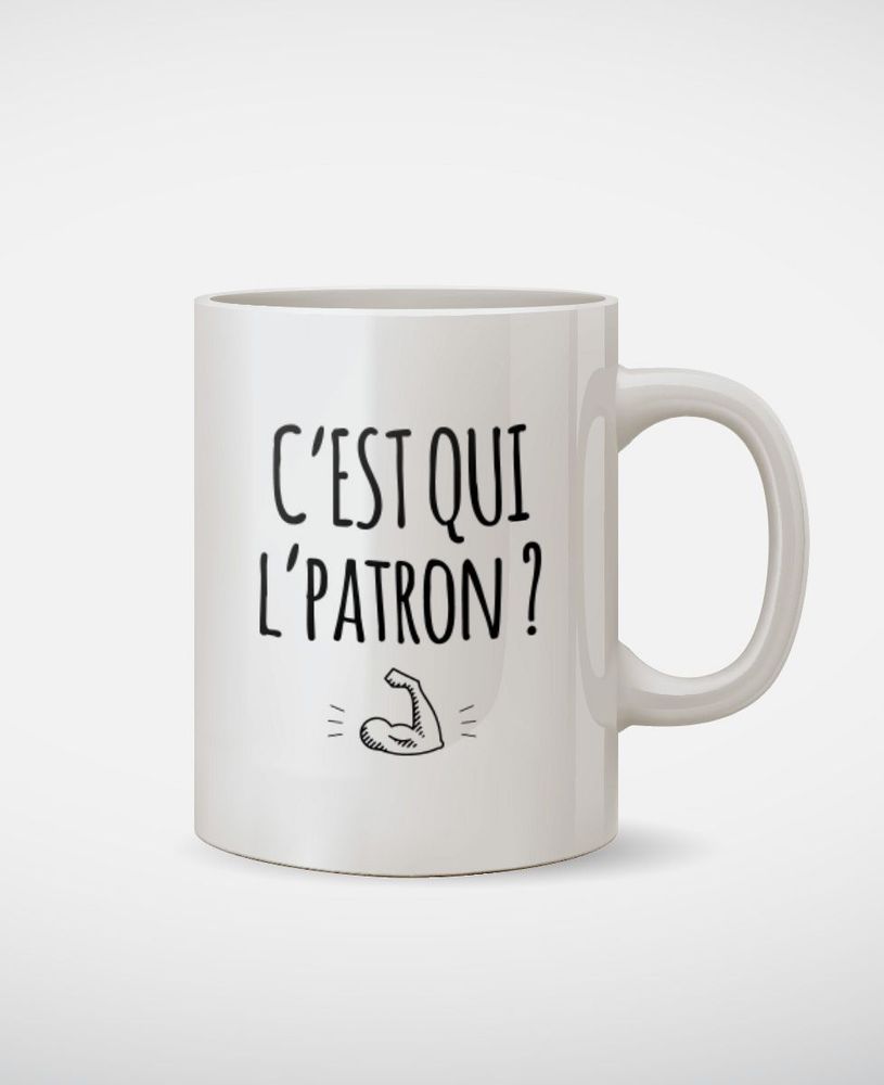 Tasses et mugs - Mug C'est qui l'patron ? - MONSIEUR TSHIRT