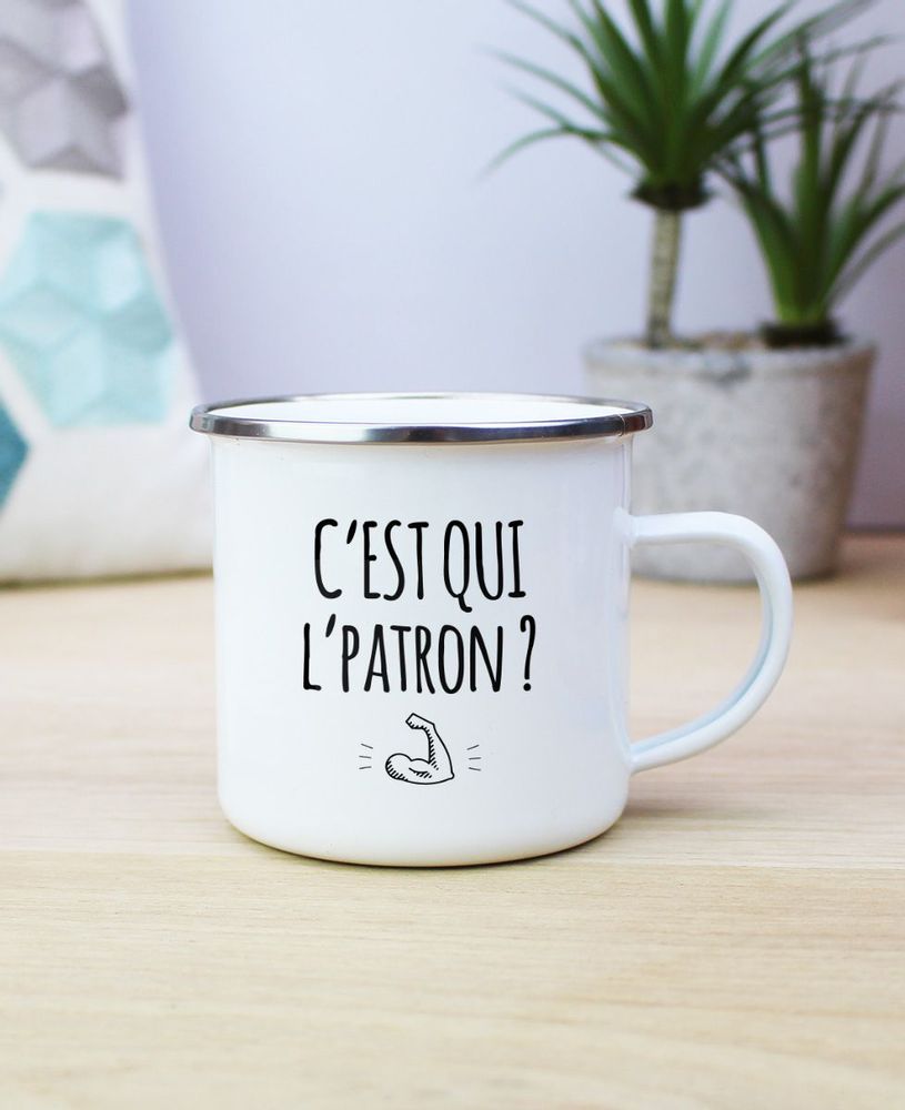 Tasses et mugs - Mug C'est qui l'patron ? - MONSIEUR TSHIRT