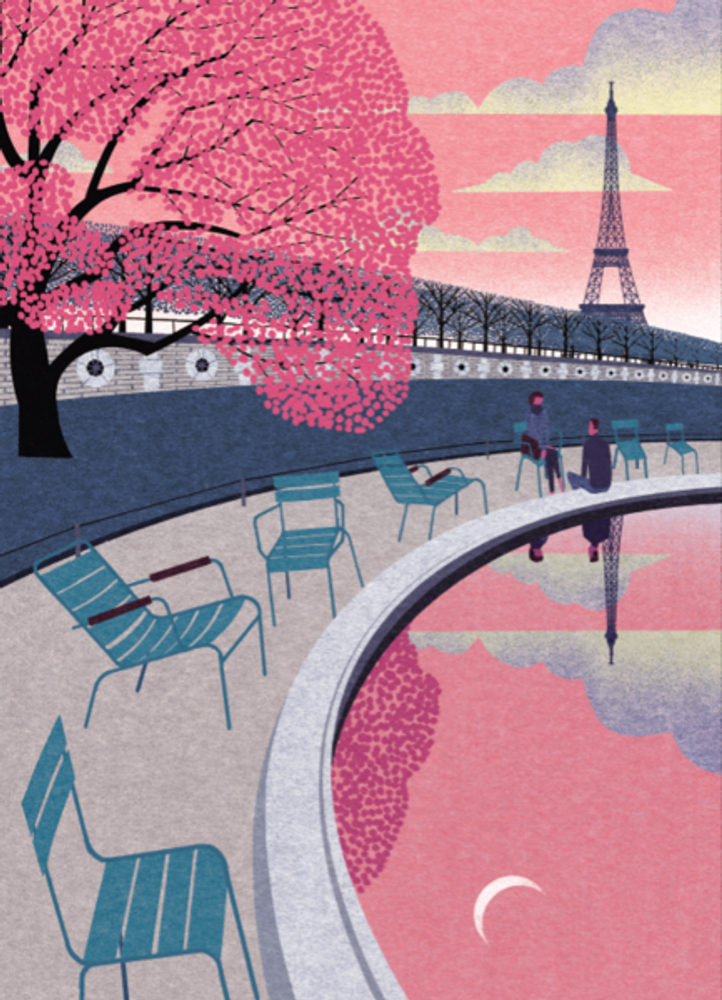 Autres décorations murales - Paris In The Spring Print By Ryo Takemasa - MAGMA