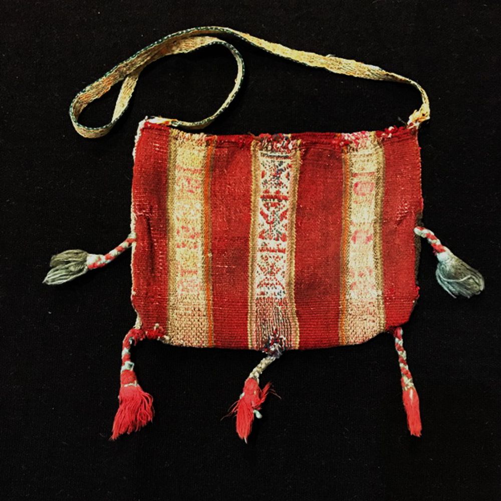 Objets de décoration - Chuspa, Ancien sacs a feuilles de coca - NATIVO ARGENTINO