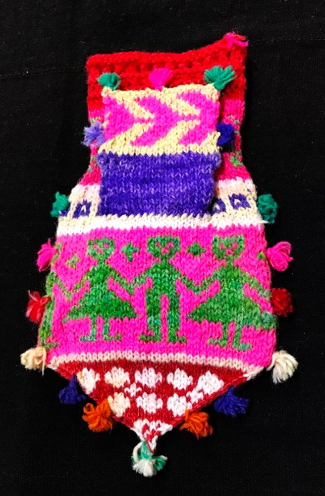 Objets de décoration - Chuspa, Ancien sacs a feuilles de coca - NATIVO ARGENTINO