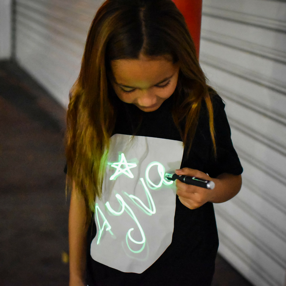 Children's fashion - Illuminated Apparel | Blue Glow T Shirt - ILLUMINATED APPAREL