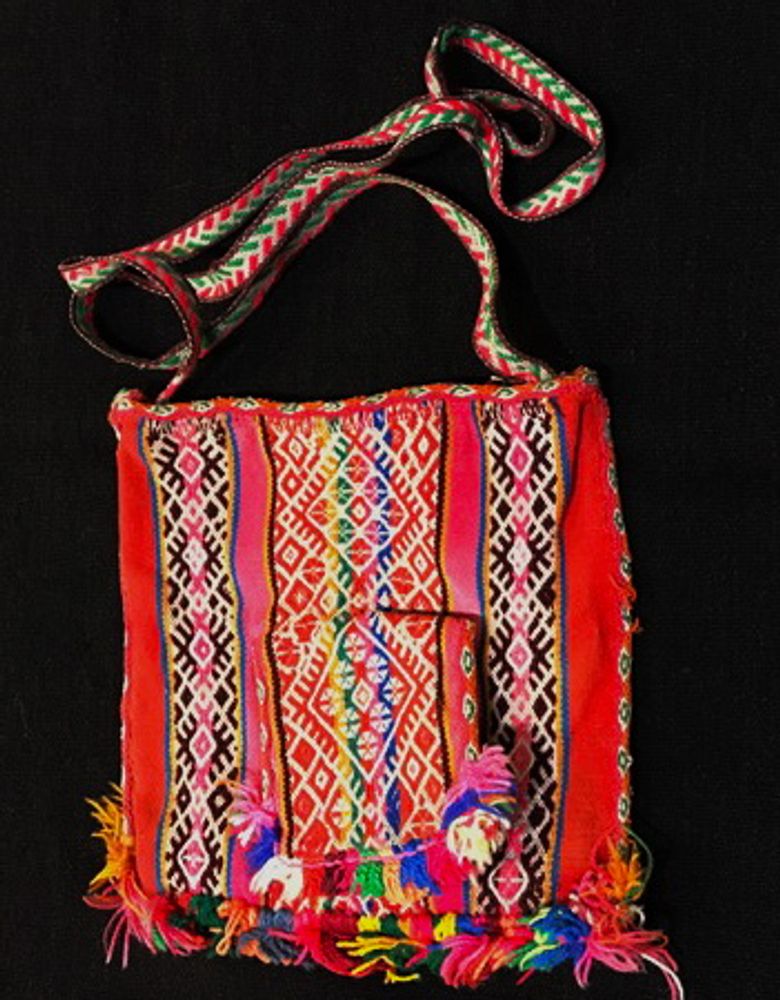 Objets de décoration - Chuspa, Ancien sacs a feuilles de coca - NATIVO ARGENTINO
