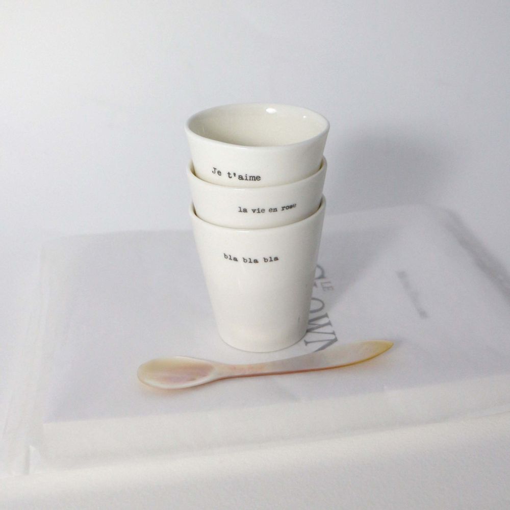 Mugs - ESPRESSO CUP - SOPHIE MASSON PORCELAINE