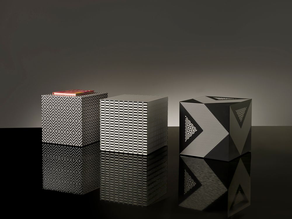 Coffee tables - GRAPHIC CUBES "TERRA" - EXTROVERSO