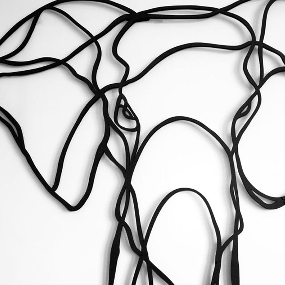 Autres décorations murales - RESPECTFUL ELEPHANT TROPHY - HU2 DESIGN & ART