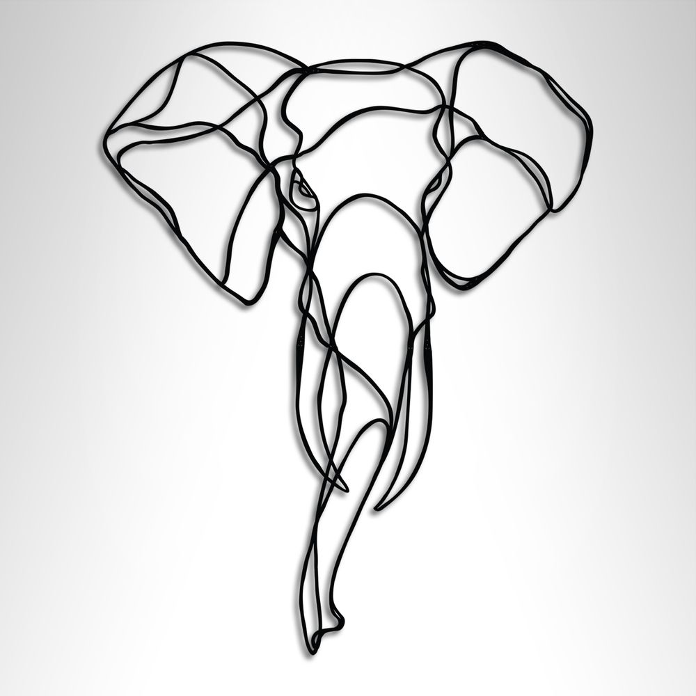 Autres décorations murales - RESPECTFUL ELEPHANT TROPHY - HU2 DESIGN & ART