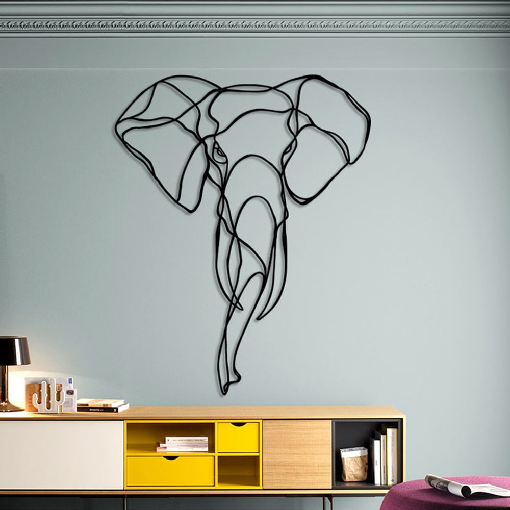 Autres décorations murales - RESPECTFUL ELEPHANT TROPHY - HU2 DESIGN & ART