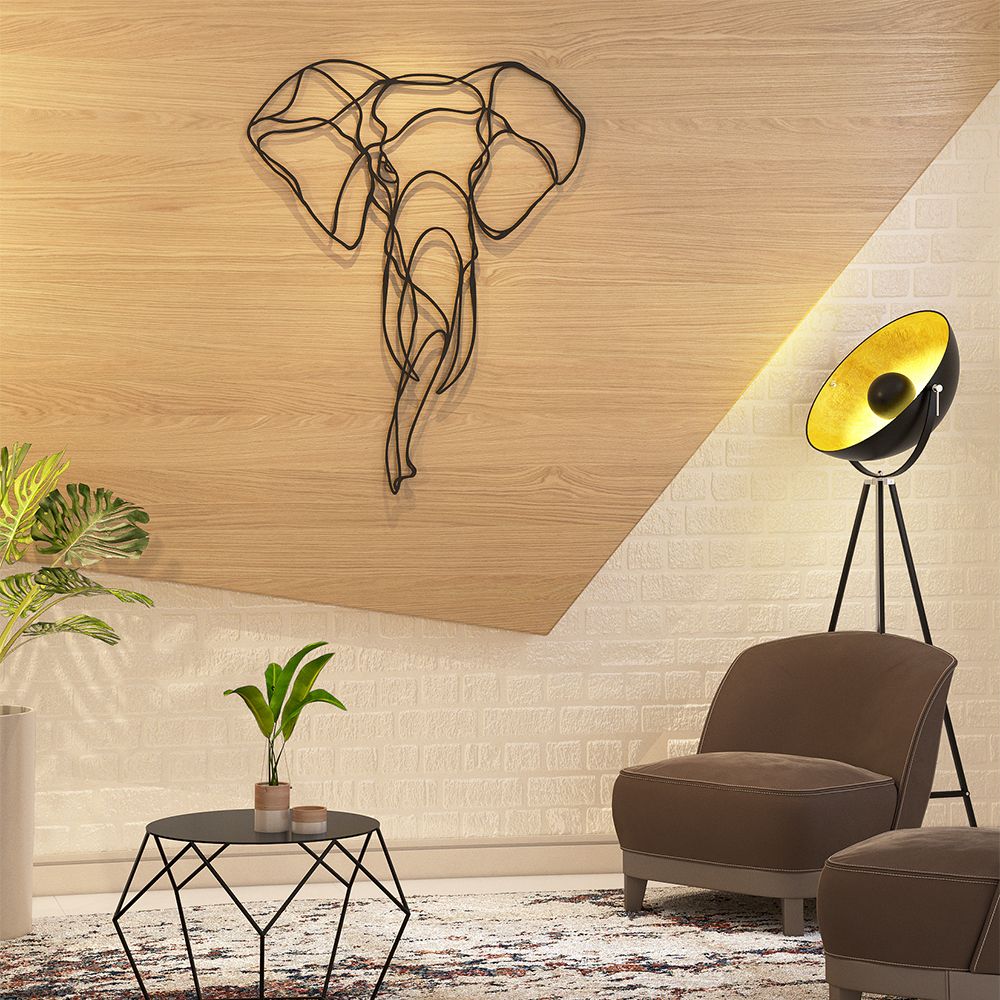 Autres décorations murales - RESPECTFUL ELEPHANT TROPHY - HU2 DESIGN & ART