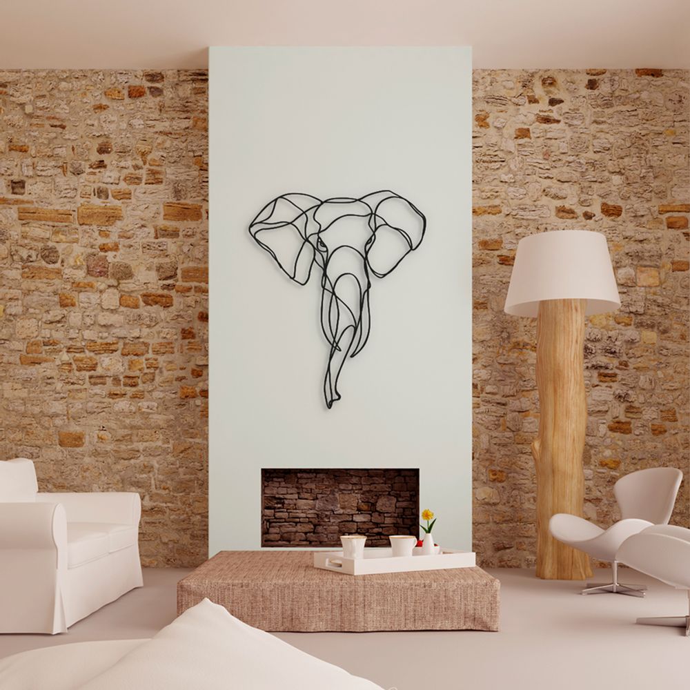 Autres décorations murales - RESPECTFUL ELEPHANT TROPHY - HU2 DESIGN & ART