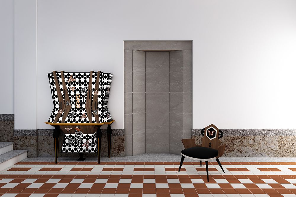 Sideboards - HEX Cabinet Bar A-B - ESTEMPORANEO