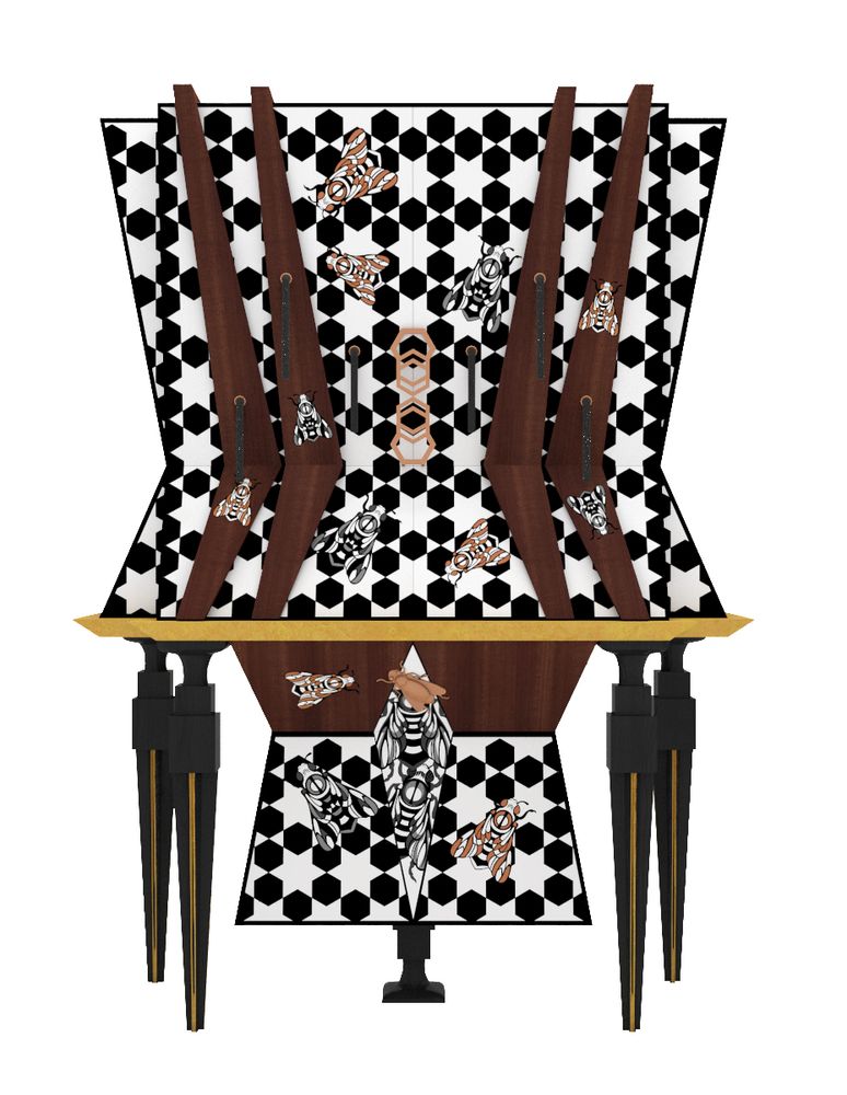 Sideboards - HEX Cabinet Bar A-B - ESTEMPORANEO