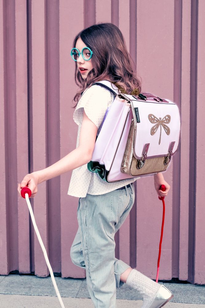 Sacs et cartables enfants - CARTABLE LIBELLULE ET PAPILLON - CARAMEL&CIE