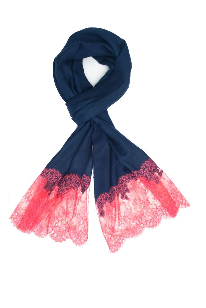 Scarves - Lace & Embroidered | Cashmere Pashmina Sophia - FLORENZ