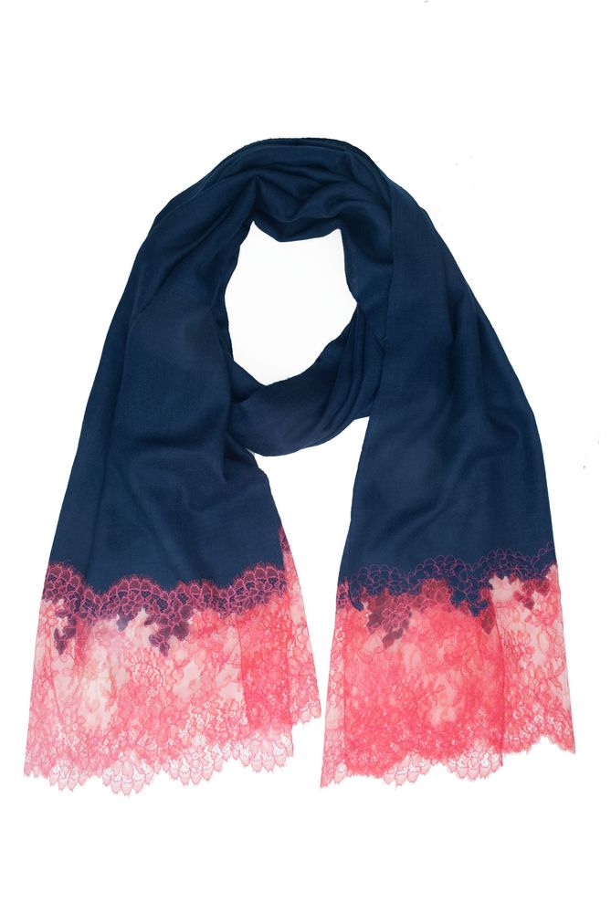 Scarves - Lace & Embroidered | Cashmere Pashmina Sophia - FLORENZ