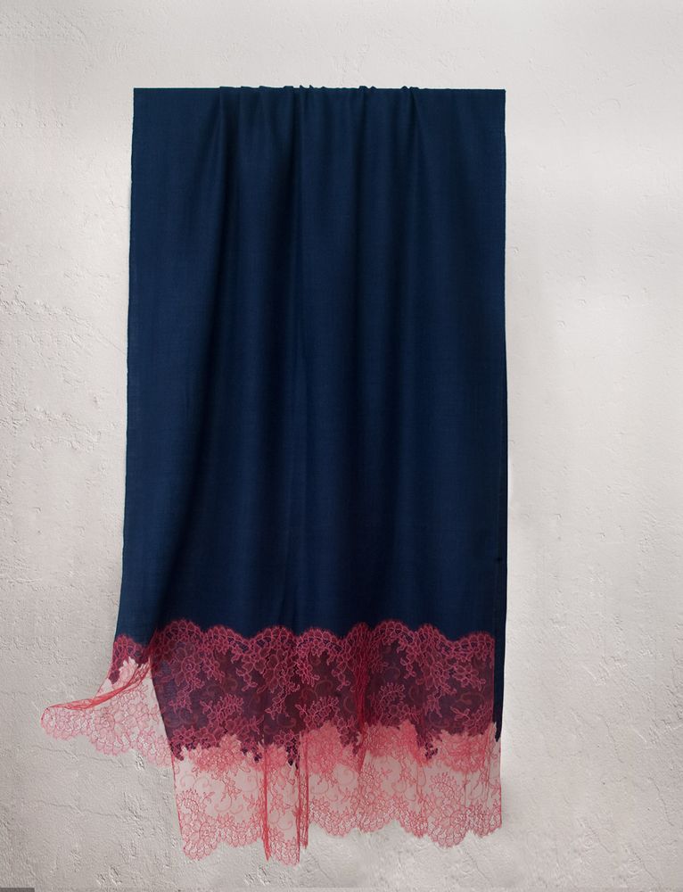 Scarves - Lace & Embroidered | Cashmere Pashmina Sophia - FLORENZ