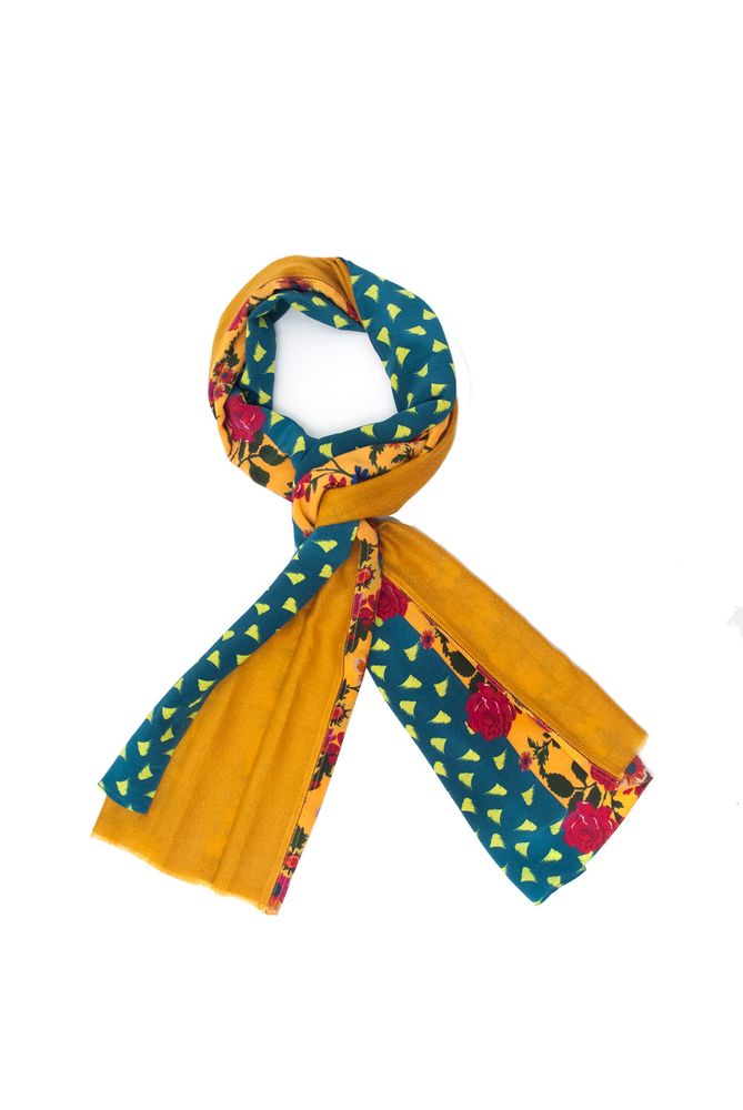 Scarves - Silk + Cashmere | Carmen Honey scarf - FLORENZ