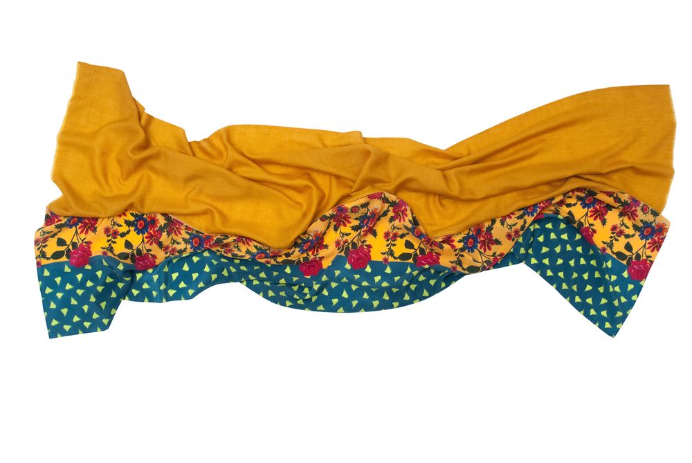 Scarves - Silk + Cashmere | Carmen Honey scarf - FLORENZ