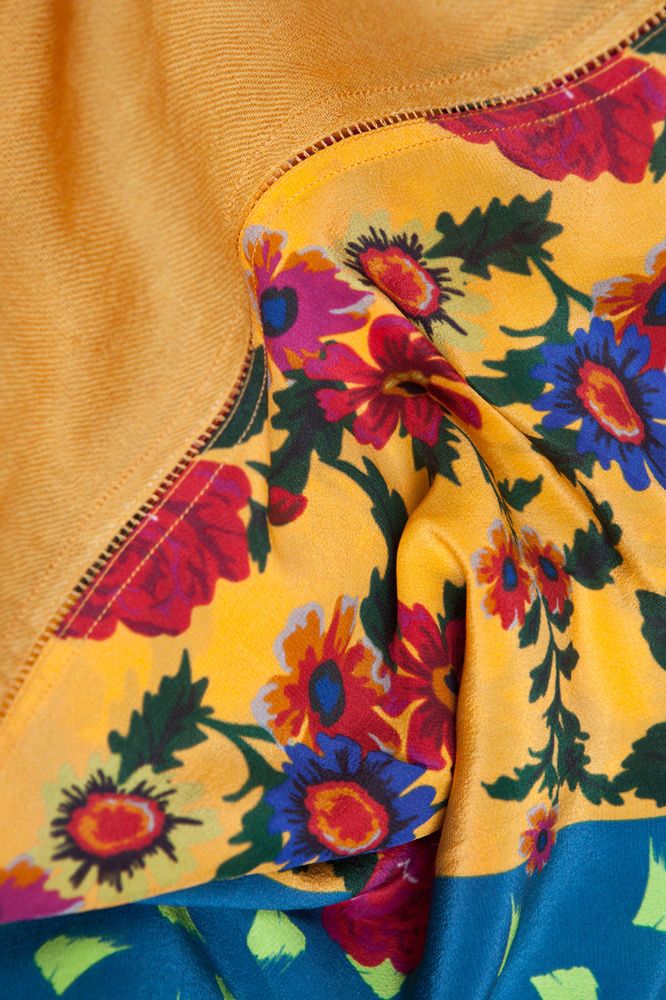 Scarves - Silk + Cashmere | Carmen Honey scarf - FLORENZ