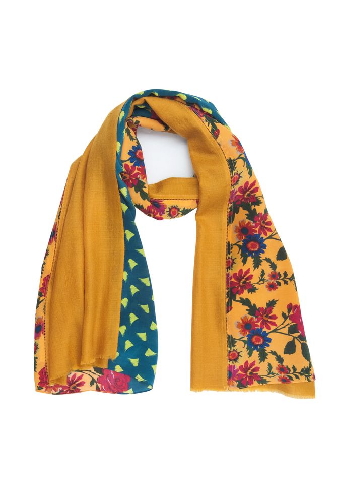 Scarves - Silk + Cashmere | Carmen Honey scarf - FLORENZ