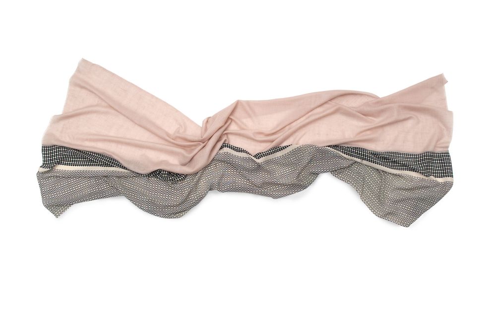 Scarves - Cashmere & silk printed scarf | Najda Champagne Pashmina - FLORENZ