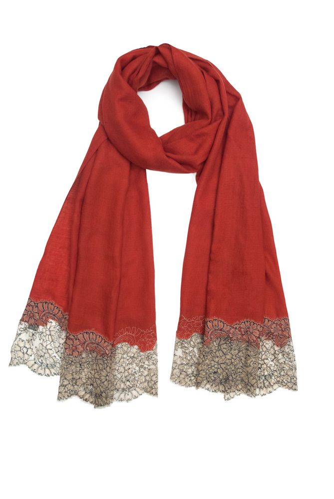 Scarves - Cashmere & Lace La Parfaite Rust - FLORENZ