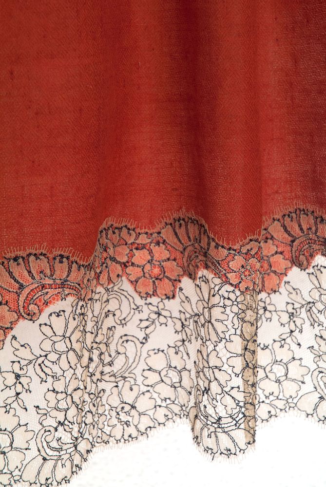 Scarves - Cashmere & Lace La Parfaite Rust - FLORENZ
