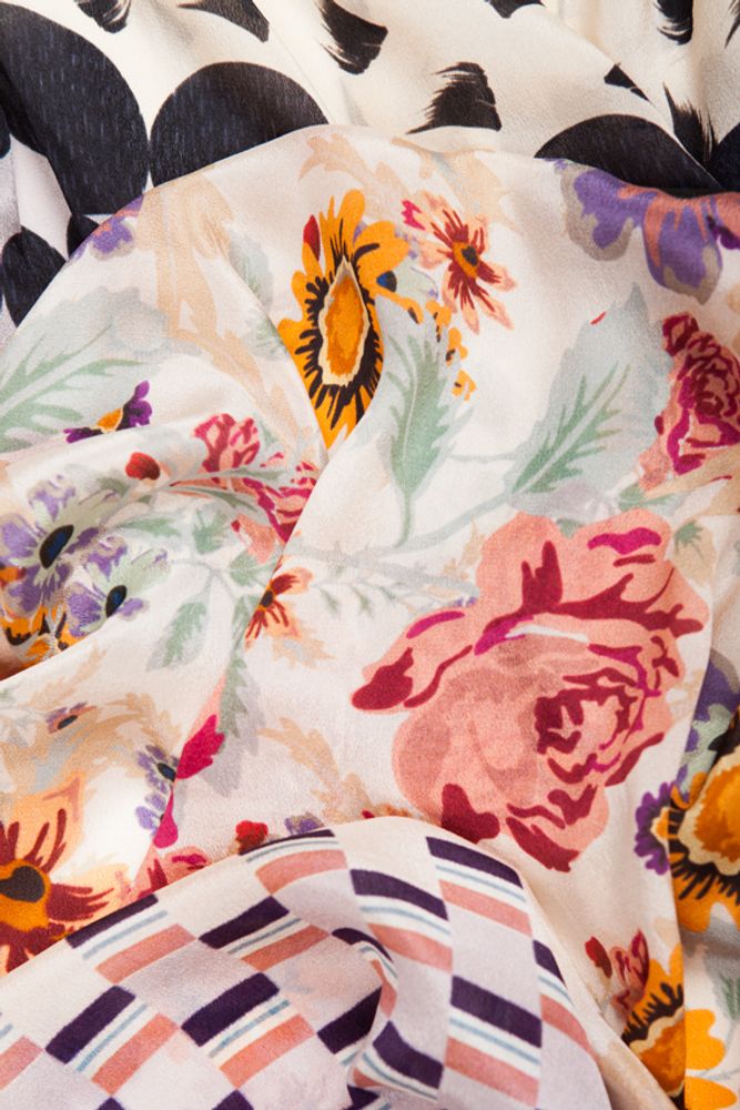 Foulards et écharpes - Étole Soie florale · Renée - FLORENZ