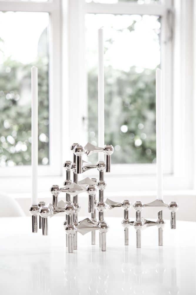 Objets design - STOFF Nagel® Bougeoir Chrome - STOFF NAGEL®