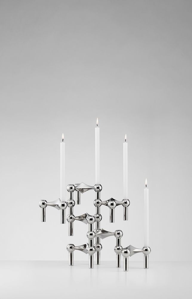 Objets design - STOFF Nagel® Bougeoir Chrome - STOFF NAGEL®