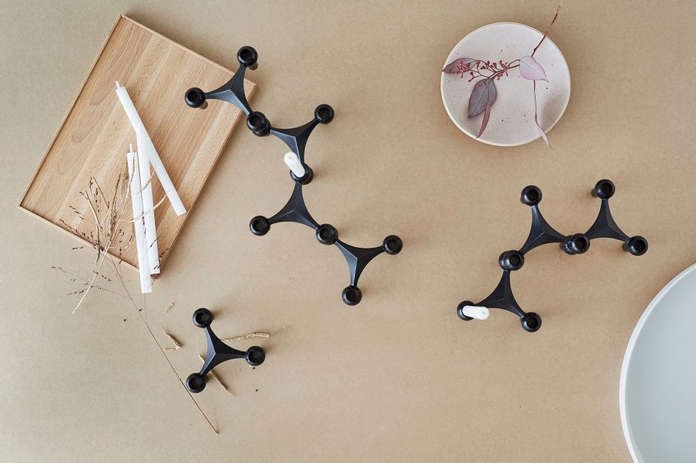 Objets design - STOFF Nagel® Bougeoir Noir Matte - STOFF NAGEL®