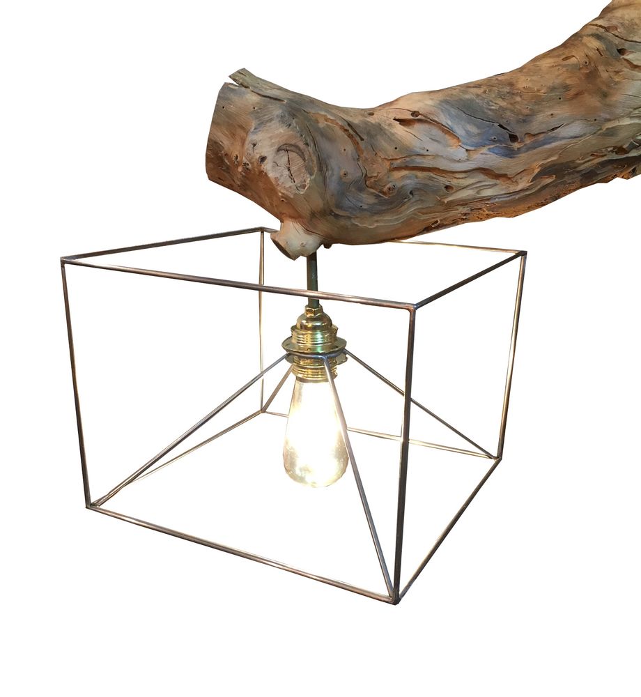 Lampadaires extérieurs - LUMINAIRES EN RACINES & BOIS FLOTTES - ATMOSPHÈRE D'ARGANERAIE