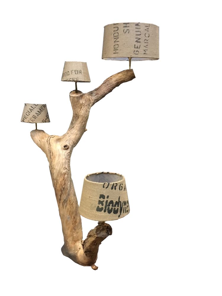 Lampadaires extérieurs - LUMINAIRES EN RACINES & BOIS FLOTTES - ATMOSPHÈRE D'ARGANERAIE
