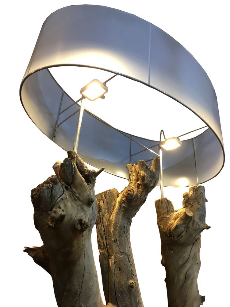 Lampadaires extérieurs - LUMINAIRES EN RACINES & BOIS FLOTTES - ATMOSPHÈRE D'ARGANERAIE