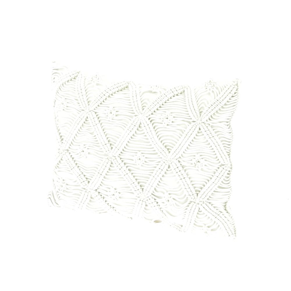 Coussins textile - Coussin en macramé déhoussable - EN FIL D'INDIENNE...